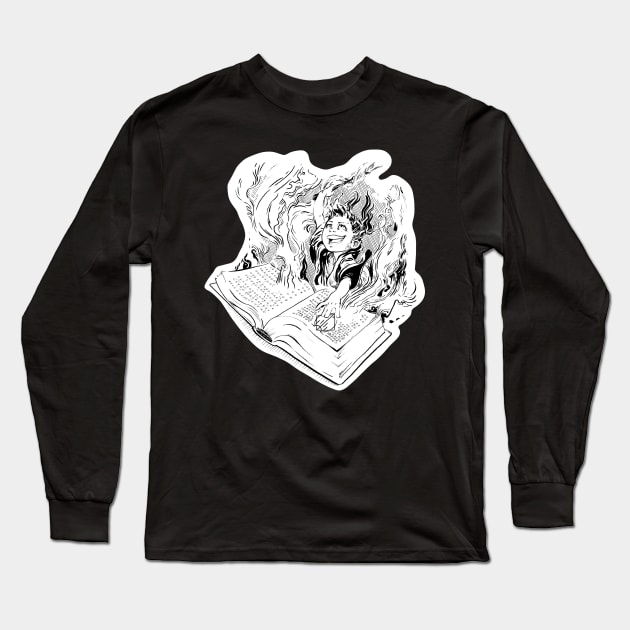 The Spell Book Long Sleeve T-Shirt by Razwit